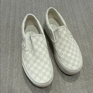 Vans checkered platforms